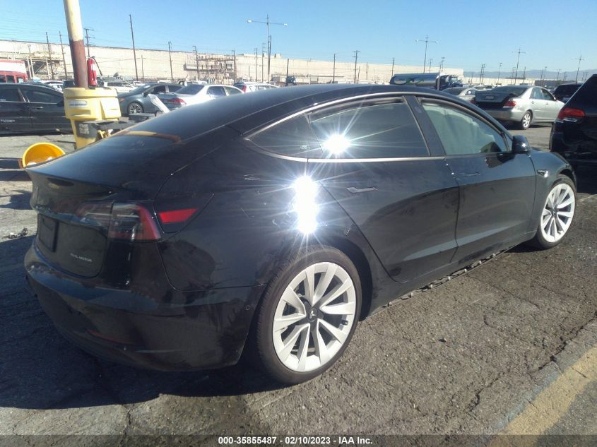 2022 TESLA MODEL 3 LONG RANGE VIN: 5YJ3E1EB9NF165858