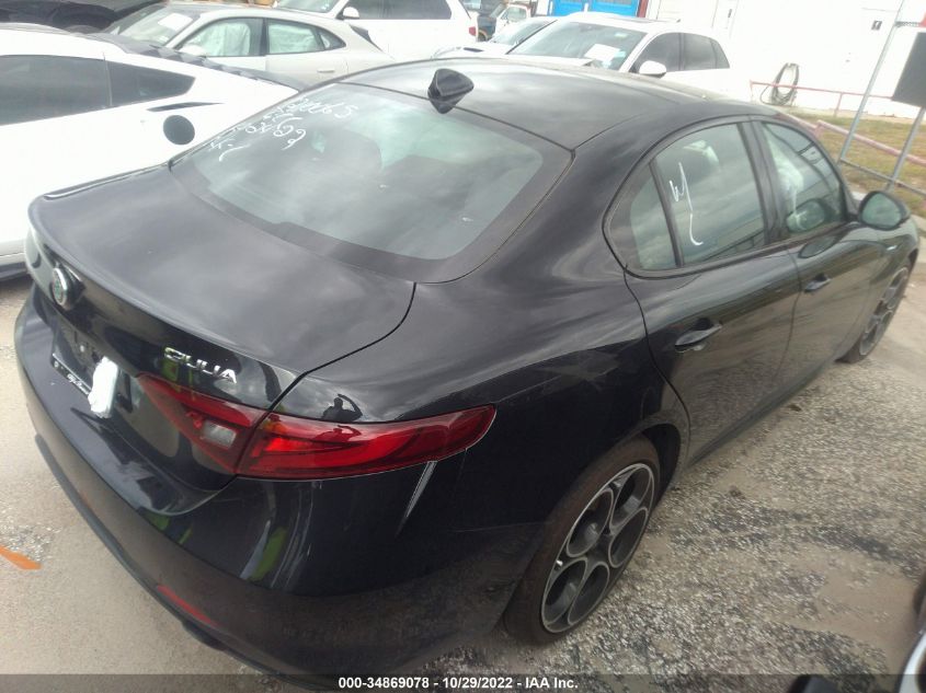 2022 ALFA ROMEO GIULIA VELOCE VIN: ZARFAMBN7N7665506