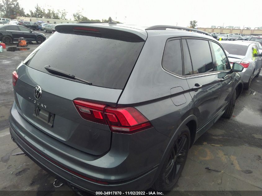 2022 VOLKSWAGEN TIGUAN SE R-LINE BLACK VIN: 3VVCB7AX8NM084683