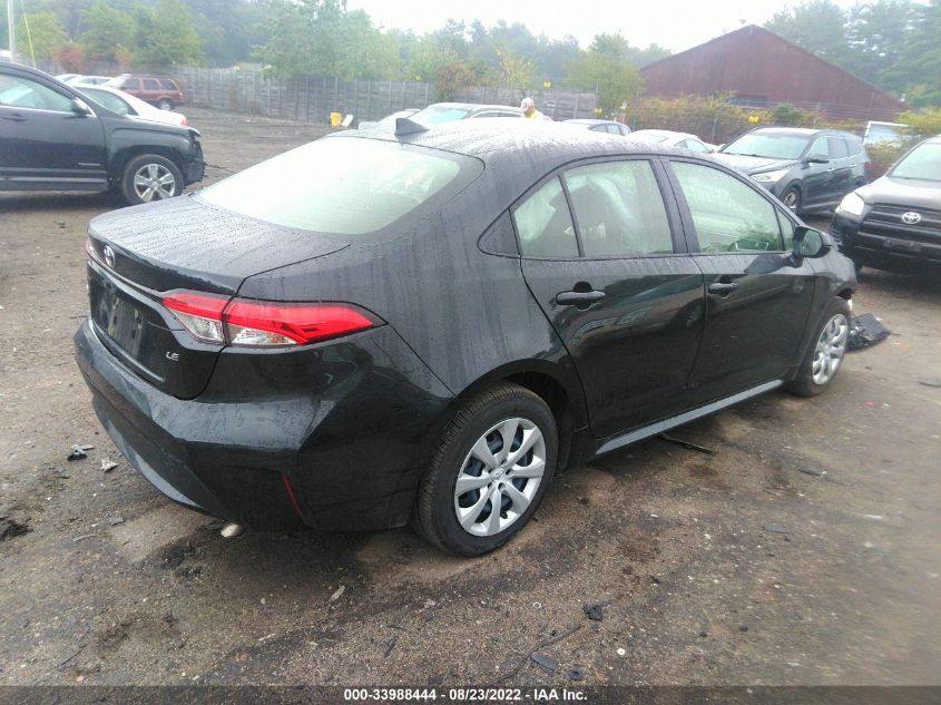 2022 TOYOTA COROLLA LE VIN: JTDEPMAE4NJ213215