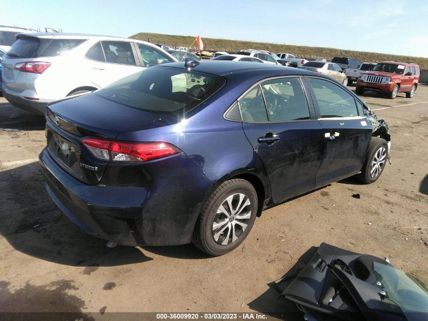 2022 TOYOTA COROLLA HYBRID LE VIN: JTDEAMDE1NJ049418
