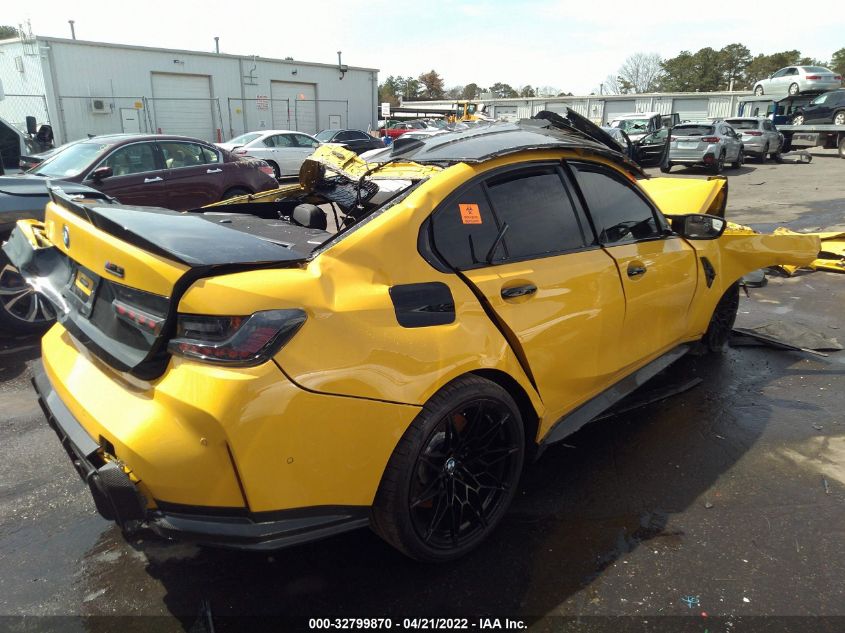 2022 BMW M3 COMPETITION XDRIVE VIN: WBS43AY06NFL92157