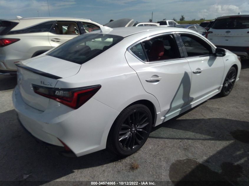 2022 ACURA ILX PACKAGE VIN: 19UDE2F8XNA006662