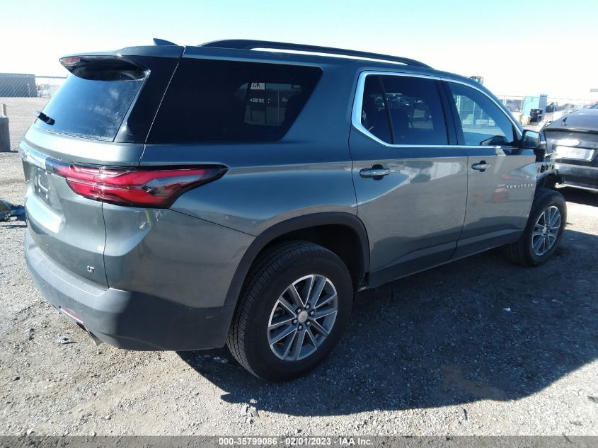 2022 CHEVROLET TRAVERSE LT CLOTH VIN: 1GNERGKW6NJ178252