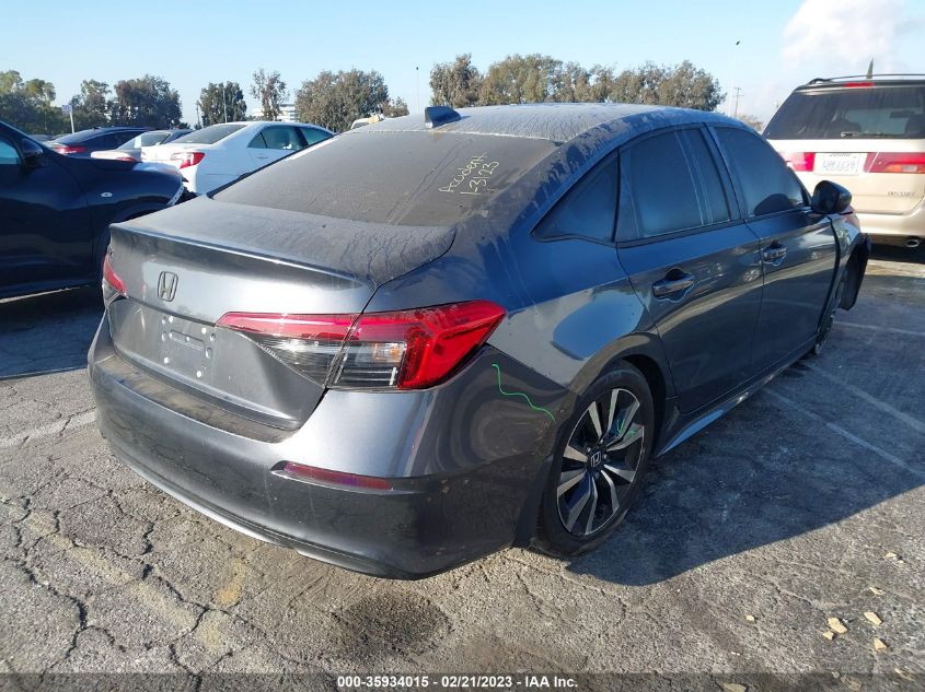 2022 HONDA CIVIC SEDAN EX VIN: JHMFE1F78NX004381