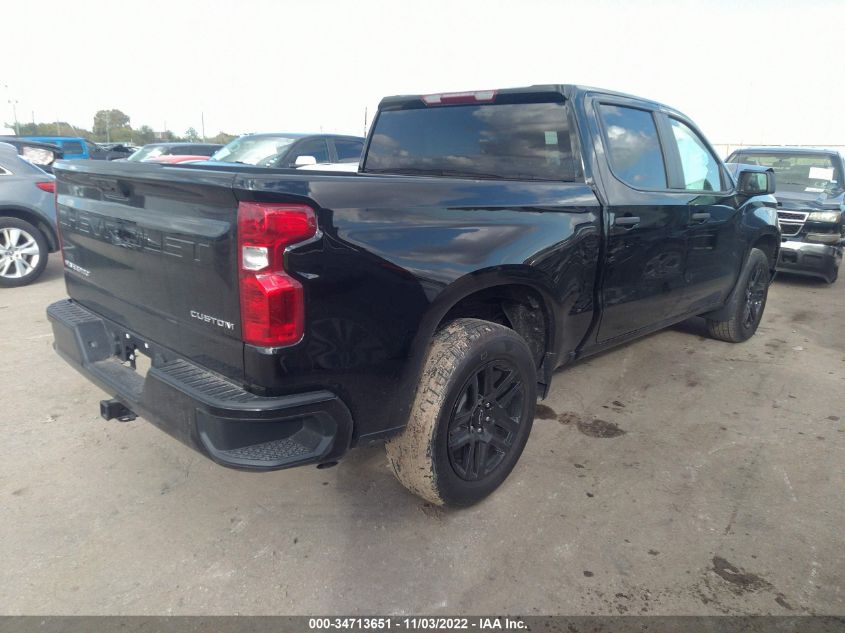 2022 CHEVROLET SILVERADO 1500 CUSTOM VIN: 1GCPABEK9NZ580241