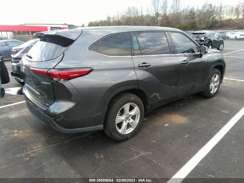 2022 TOYOTA HIGHLANDER HYBRID LE VIN: 5TDZARAHXNS512382