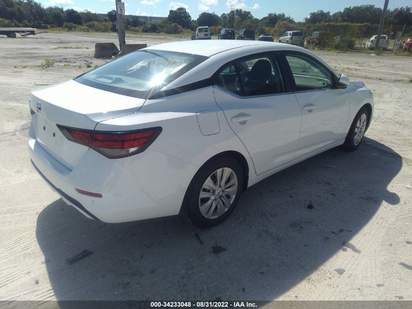2022 NISSAN SENTRA S VIN: 3N1AB8BV8NY287481
