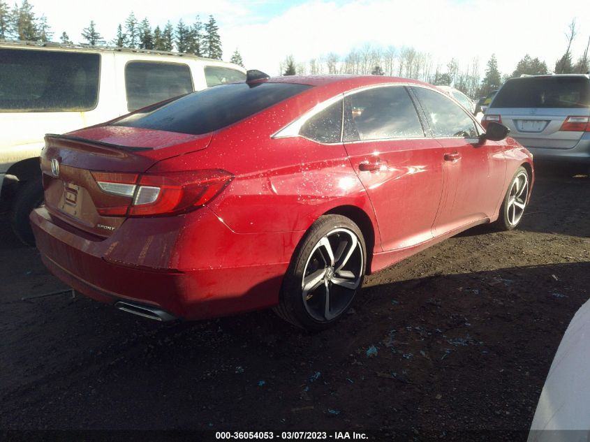 2022 HONDA ACCORD SEDAN SPORT VIN: 1HGCV1F30NA058313
