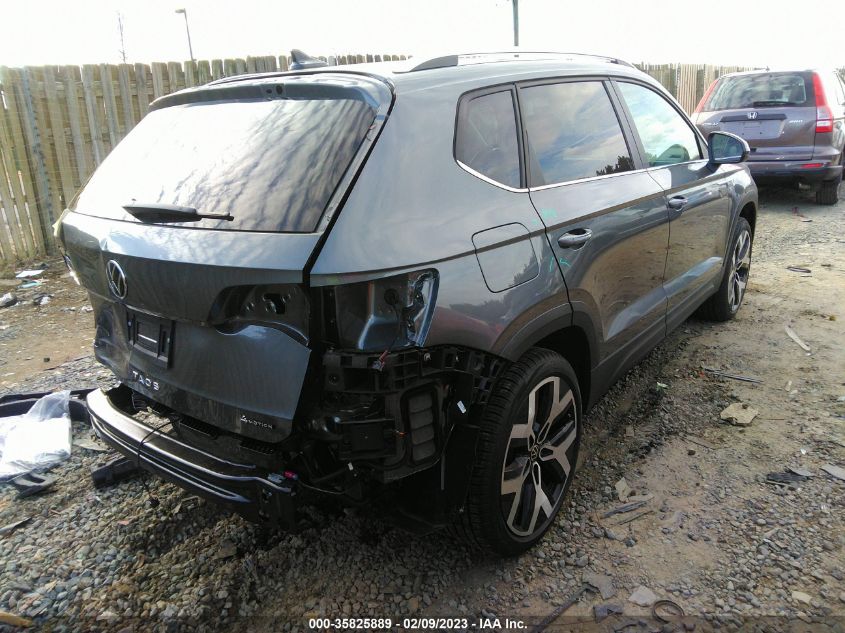 2022 VOLKSWAGEN TAOS SEL VIN: 3VV2X7B25NM090201