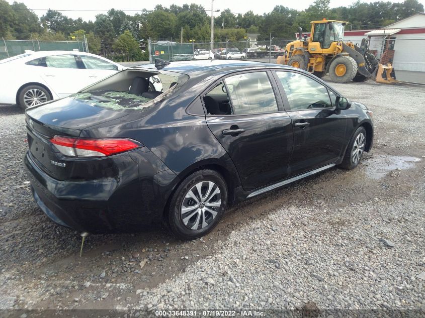 2022 TOYOTA COROLLA HYBRID LE VIN: JTDEAMDE4NJ044312