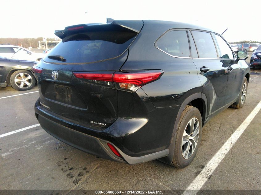 2021 TOYOTA HIGHLANDER XLE VIN: 5TDGZRBH7MS097521