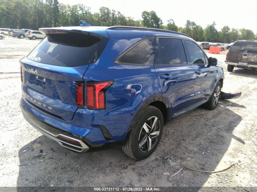 2022 KIA SORENTO EX VIN: 5XYRH4LFXNG077029