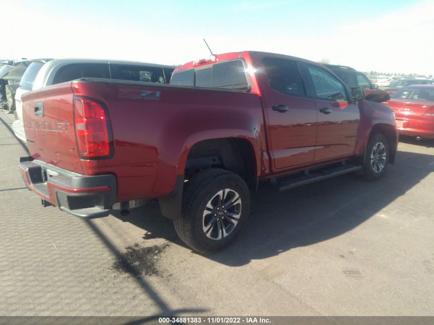 2021 CHEVROLET COLORADO 4WD Z71 VIN: 1GCGTDEN3M1167311