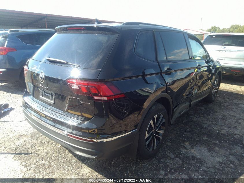 2022 VOLKSWAGEN TIGUAN S VIN: 3VV0B7AX9NM110288