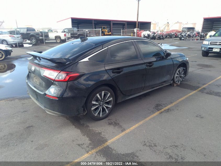 2022 HONDA CIVIC HATCHBACK EX-L VIN: 19XFL1H72NE002162