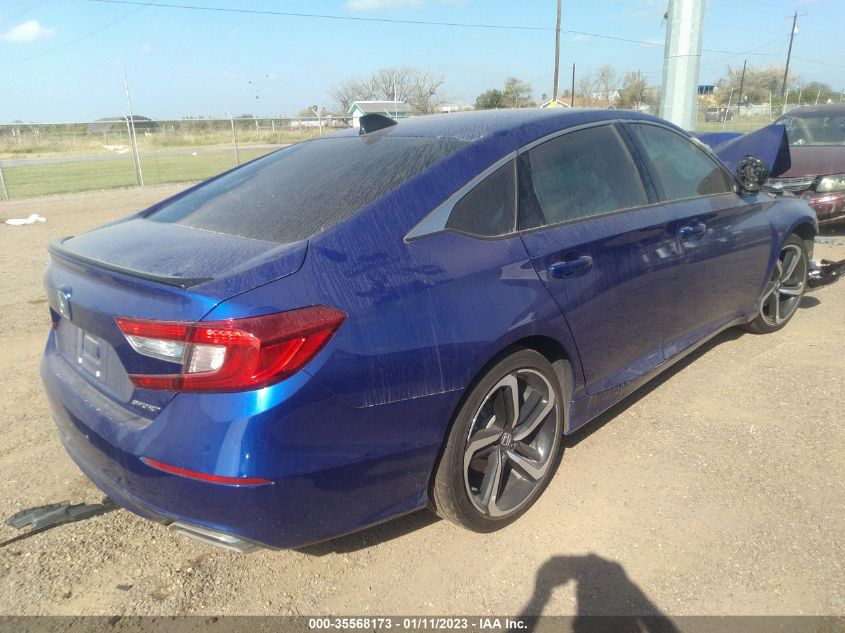 2022 HONDA ACCORD SEDAN SPORT VIN: 1HGCV1F30NA052169