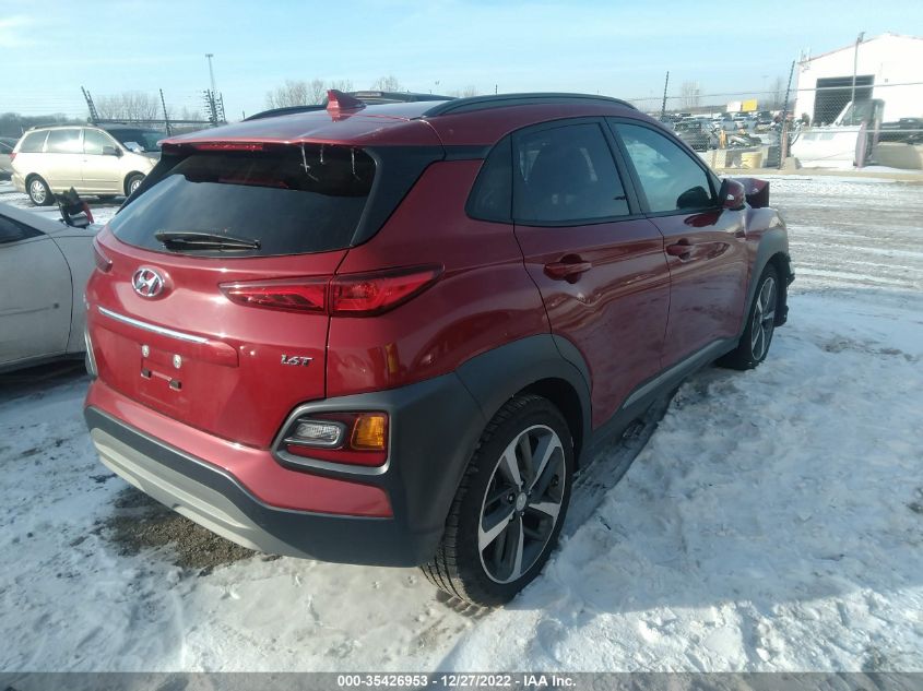 2020 HYUNDAI KONA LIMITED VIN: KM8K33A58LU409495