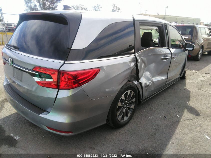 2022 HONDA ODYSSEY EX-L VIN: 5FNRL6H70NB060081