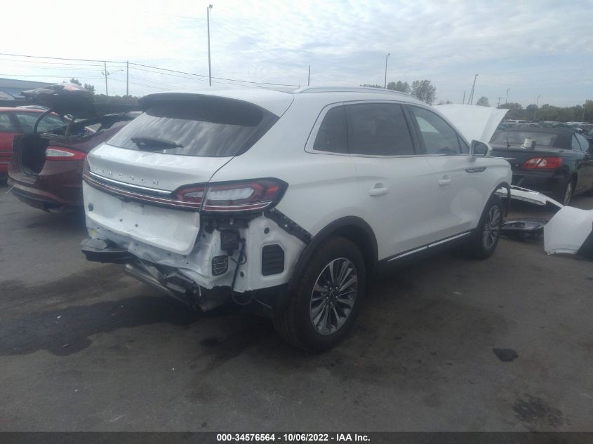 2022 LINCOLN NAUTILUS RESERVE VIN: 2LMPJ8KP5NBL09652