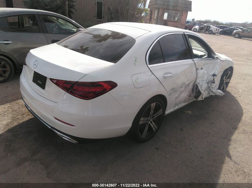 2022 MERCEDES-BENZ C-CLASS C 300 VIN: W1KAF4GB6NR038293
