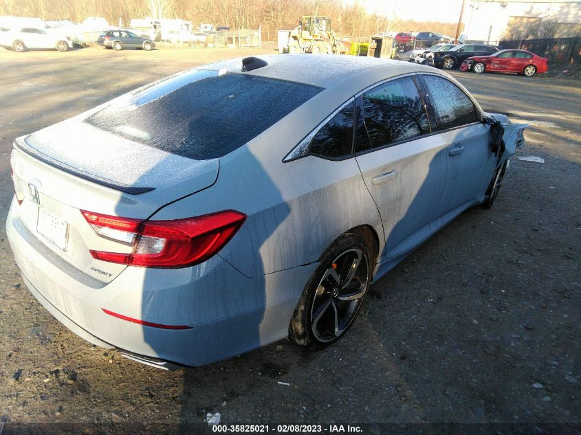 2022 HONDA ACCORD SEDAN SPORT VIN: 1HGCV1F3XNA107632