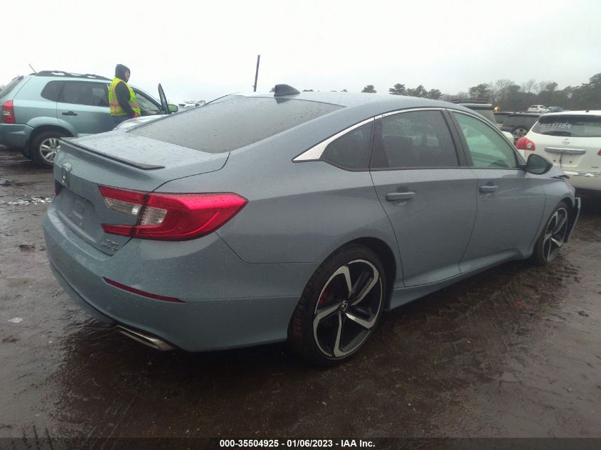 2021 HONDA ACCORD SEDAN SPORT VIN: 1HGCV2F36MA008410