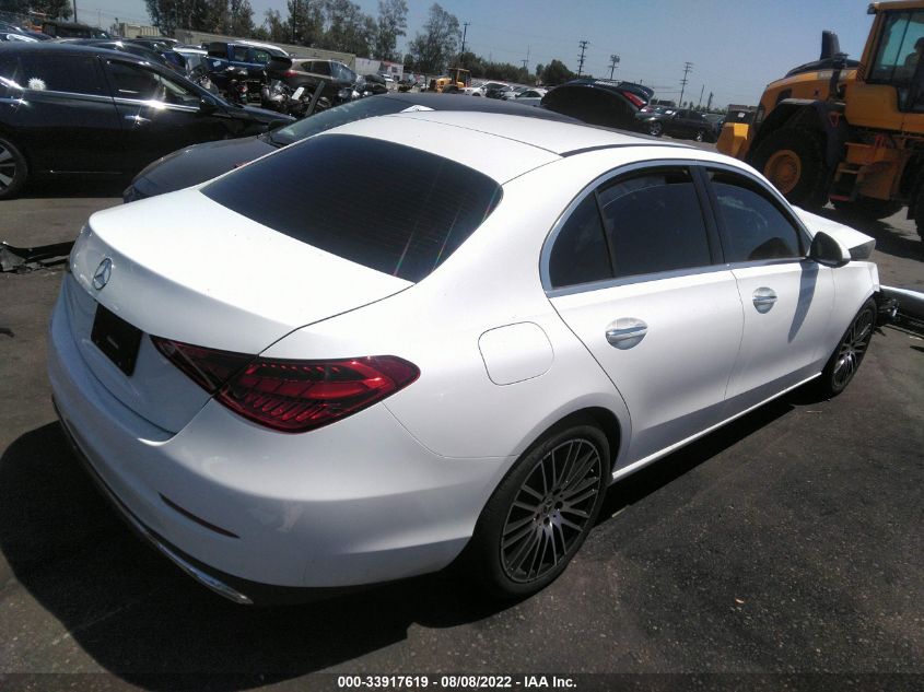 2022 MERCEDES-BENZ C-CLASS C300 VIN: W1KAF4GB5NR013675