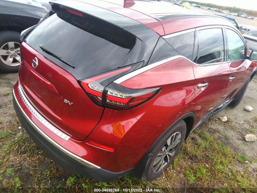 2021 NISSAN MURANO SV VIN: 5N1AZ2BJ2MC117400