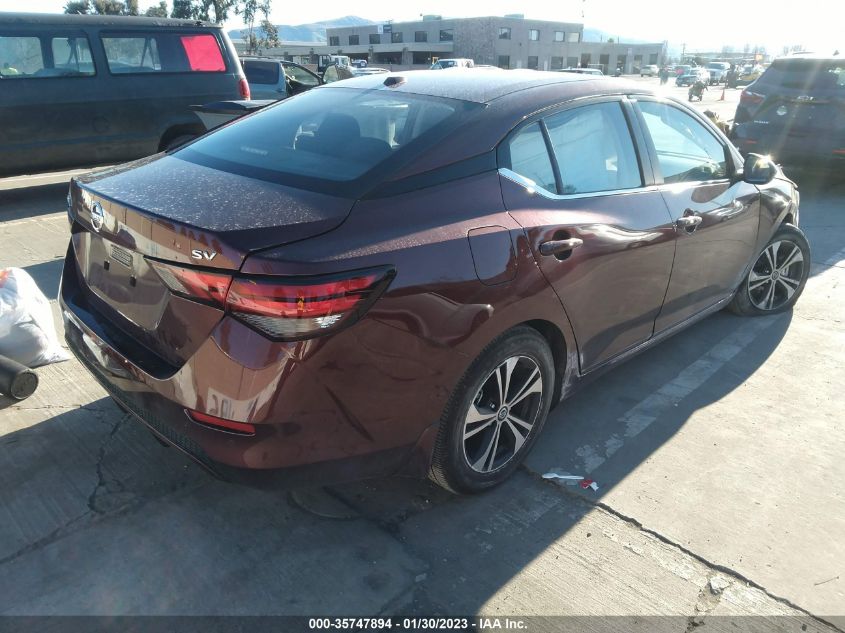2022 NISSAN SENTRA SV VIN: 3N1AB8CV6NY202555