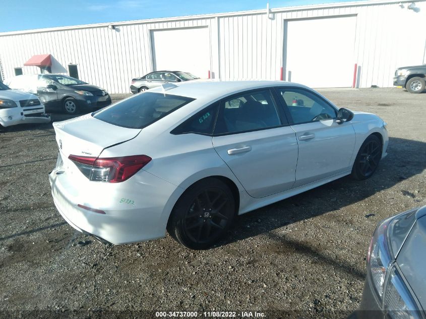 2022 HONDA CIVIC SEDAN SPORT VIN: 2HGFE2F56NH547613