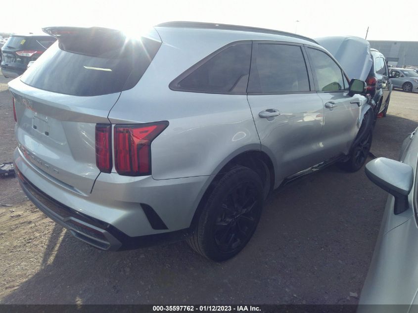 2022 KIA SORENTO SX VIN: 5XYRK4LF7NG086210