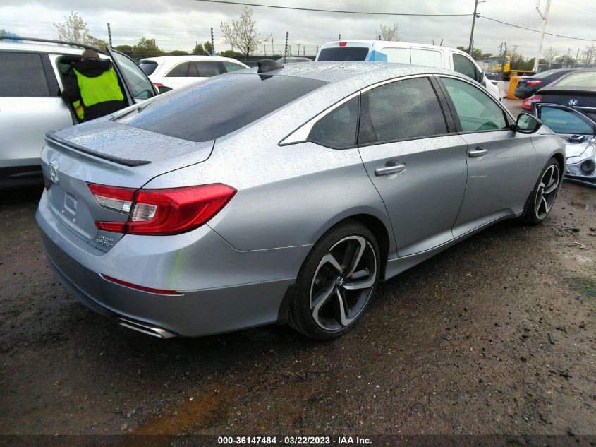 2022 HONDA ACCORD SEDAN SPORT VIN: 1HGCV2F39NA015854
