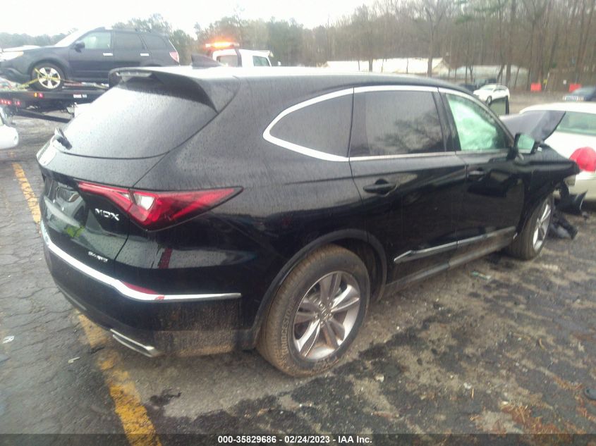 2022 ACURA MDX VIN: 5J8YE1H34NL010479