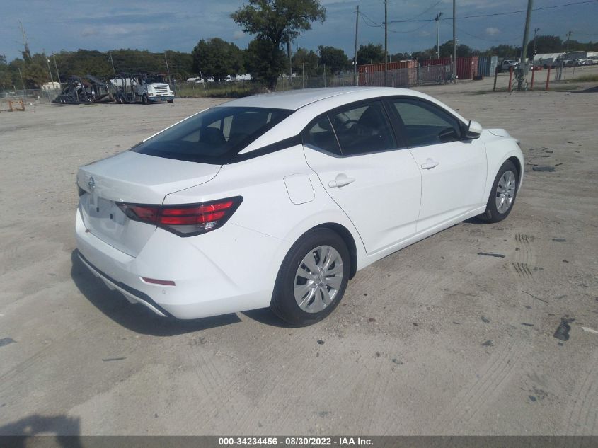 2022 NISSAN SENTRA S VIN: 3N1AB8BV3NY287484
