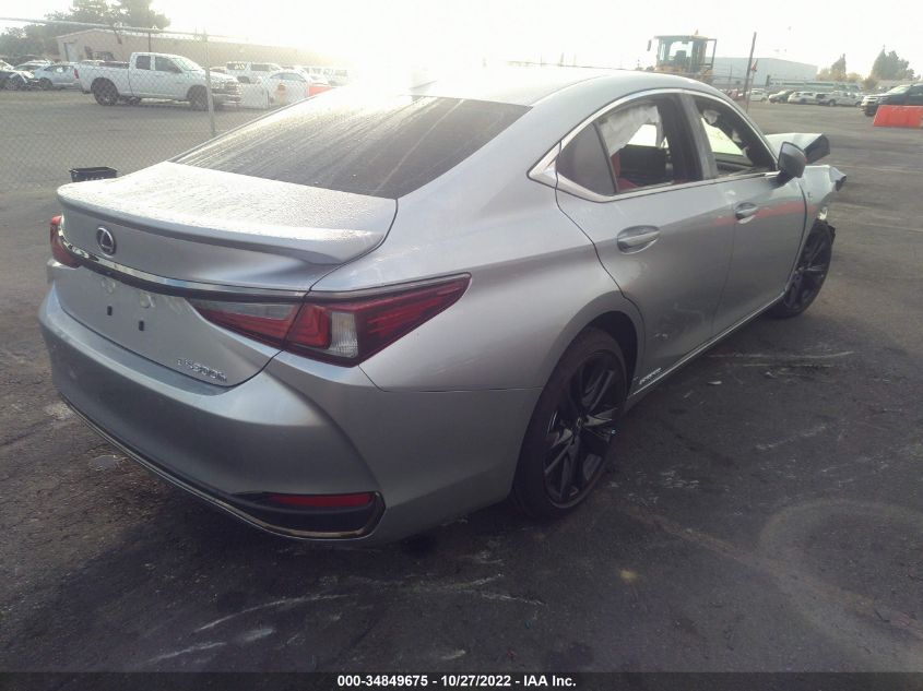 2022 LEXUS ES ES 300H F SPORT VIN: 58AGA1C19NU019849