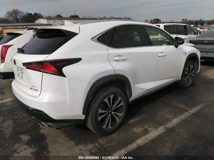 2021 LEXUS NX NX 300 F SPORT VIN: JTJSARDZ9M2248354