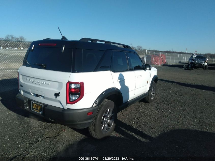 2022 FORD BRONCO SPORT BADLANDS VIN: 3FMCR9D98NRD48194