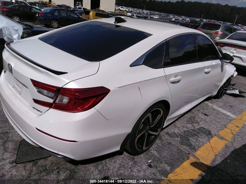 2021 HONDA ACCORD SEDAN SPORT VIN: 1HGCV1F3XMA105815