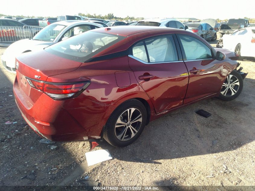 2022 NISSAN SENTRA SV VIN: 3N1AB8CV9NY257517