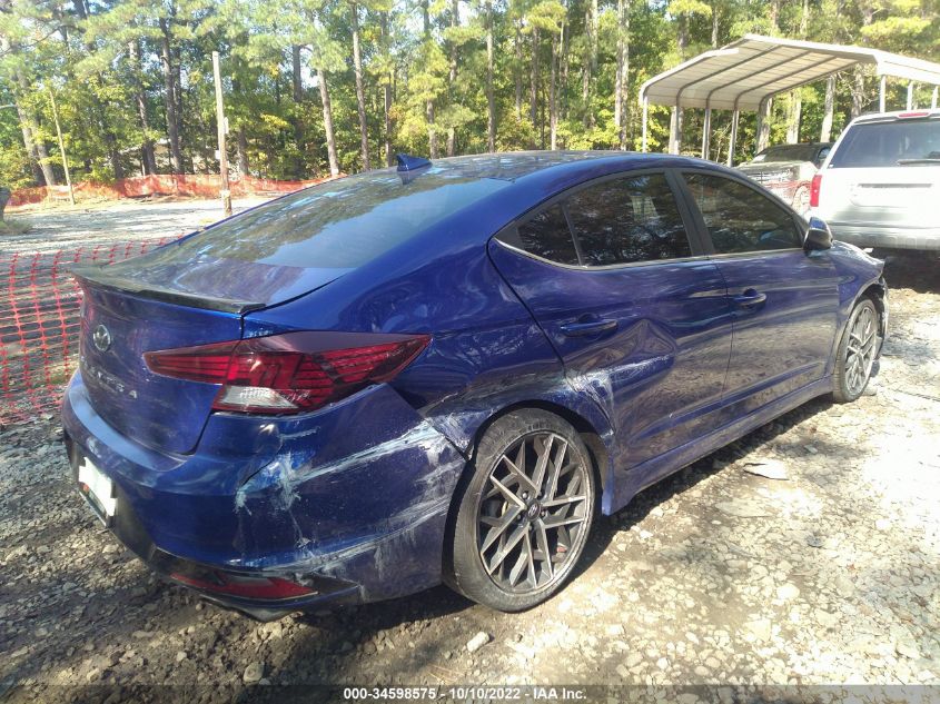 2020 HYUNDAI ELANTRA SPORT VIN: KMHD04LB0LU992980