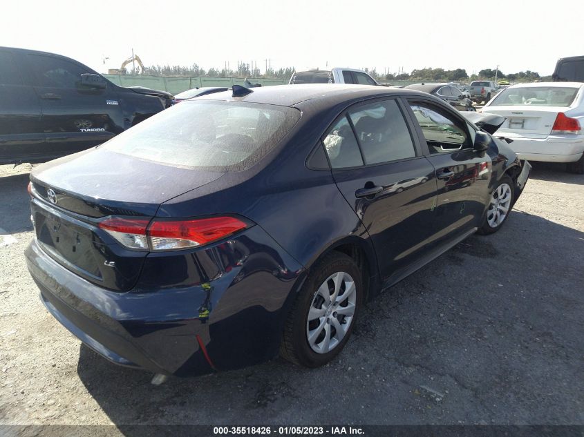 2022 TOYOTA COROLLA LE VIN: 5YFEPMAE6NP297257