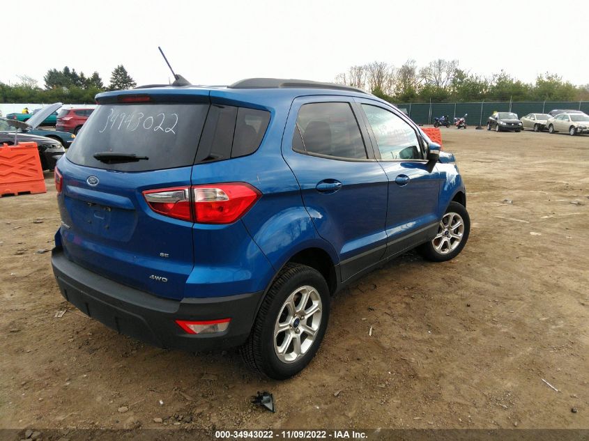 2020 FORD ECOSPORT SE VIN: MAJ6S3GL5LC367216