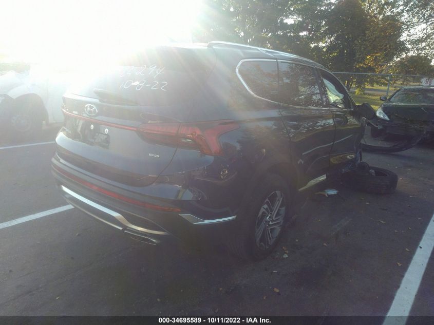 2022 HYUNDAI SANTA FE SEL VIN: 5NMS2DAJ0NH432998