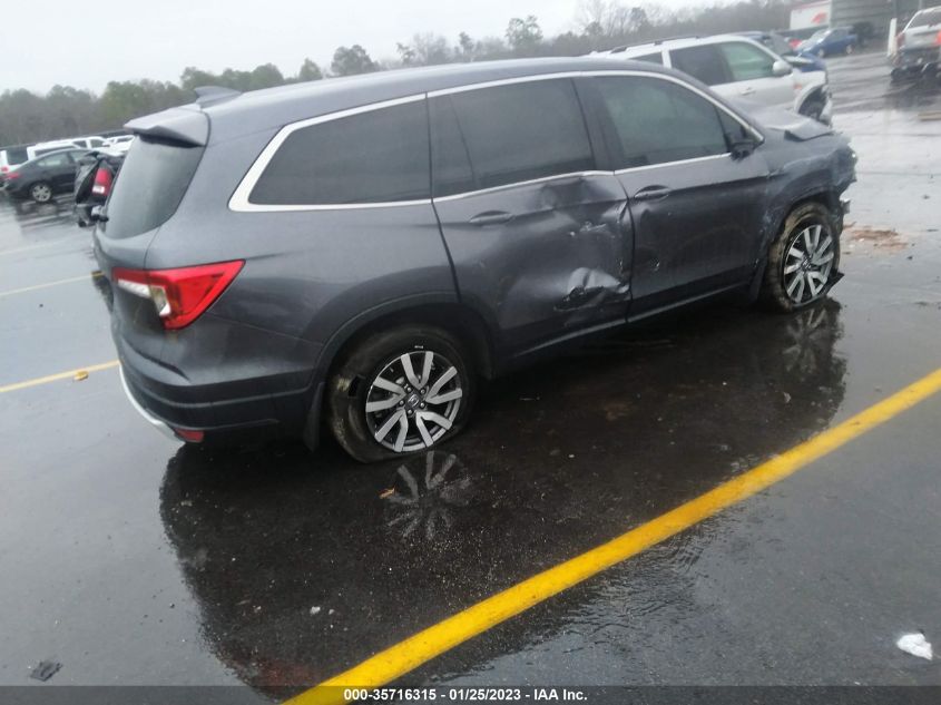 2021 HONDA PILOT EX VIN: 5FNYF5H36MB033301
