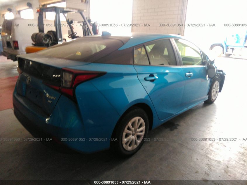2021 TOYOTA PRIUS L VIN: JTDKAMFU8M3140972