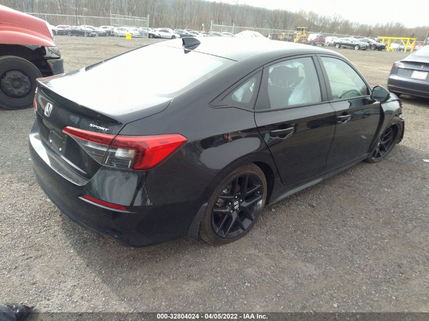 2022 HONDA CIVIC SEDAN SPORT VIN: 2HGFE2F56NH508830