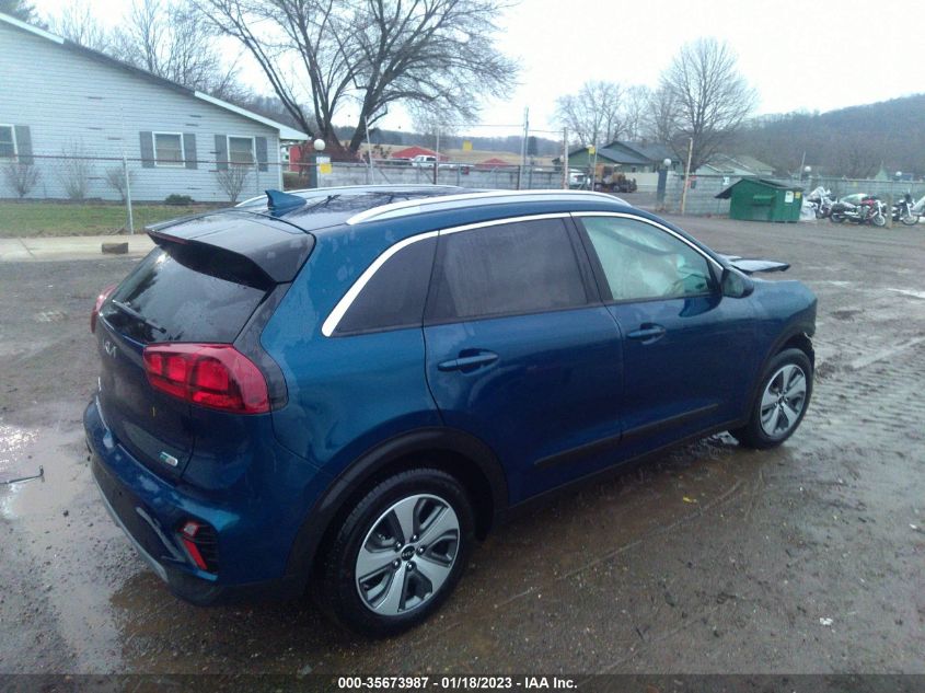 2022 KIA NIRO LX VIN: KNDCB3LCXN5538701