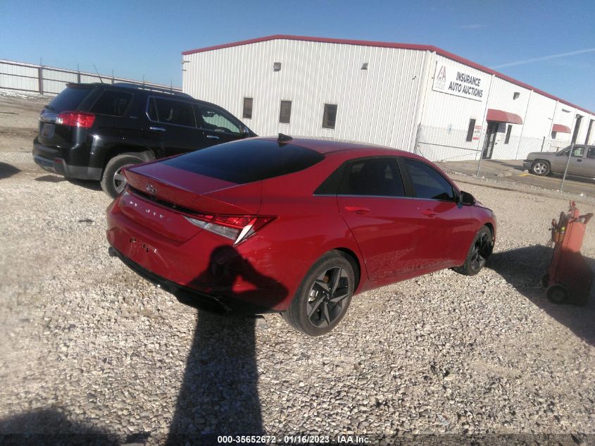 2022 HYUNDAI ELANTRA SEL VIN: KMHLN4AG7NU263213