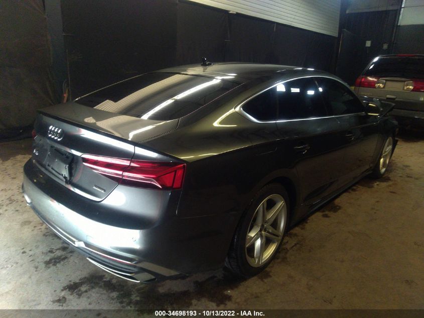2021 AUDI A5 SPORTBACK S LINE PREMIUM PLUS VIN: WAUFACF56MA042181